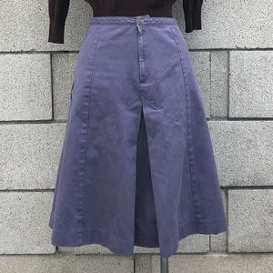 Vintage pleated skirt. Grey. High waist